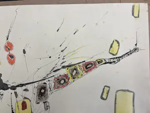 Wim de Haan - Abstracte compositie kopen? Bied vanaf 220!