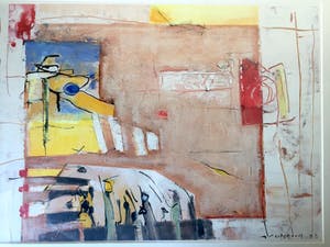 Anneke Peereboom - "Brown Sugar" - Acryl op Papier, Mooi Ingelijst kopen? Bied vanaf 125!