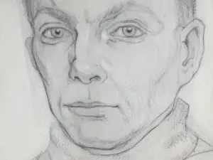 Harmen Meurs - Zelfportret - Tekening kopen? Bied vanaf 125!