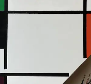 Jan Willem Versteeg - Losange avec orange, verte, violet et gris kopen? Bied vanaf 295!