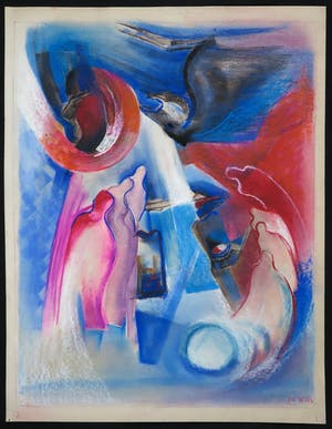 Joe Wols - Pastelkrijttekening, Zonder titel kopen? Bied vanaf 1!