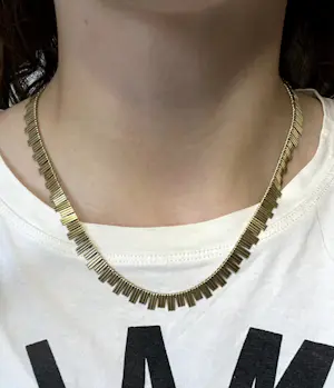 Prachtig 14 karaat geelgouden collier (jaren '70) kopen? Bied vanaf 3000!