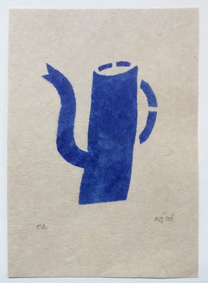 Klaas Gubbels - sjabloondruk 'Blauwe Kan' - 2006 - oplage E/A. kopen? Bied vanaf 250!