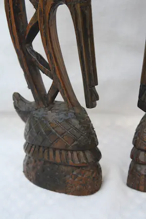 Bamana - Twee Uitermate Mooie Houten Bamana Ci Wara Sculpturen (Begin 20e eeuw) kopen? Bied vanaf 50!