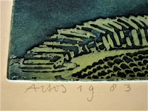 Annemarie van Haeringen - Gouden Penseel winnares -- handgekleurde ETS "de dikke Billenbijter" - gesignrd kopen? Bied vanaf 47!