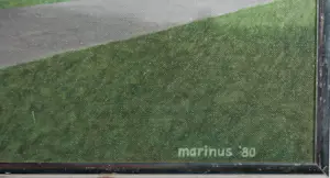 Rien Scholten - Acryl op doek, Anoniem landschap - Ingelijst kopen? Bied vanaf 200!