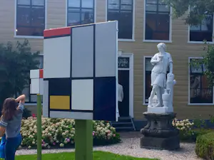 Piet Mondriaan - New York Boogie Woogie, emaille op metaal (unica, groot) kopen? Bied vanaf 795!