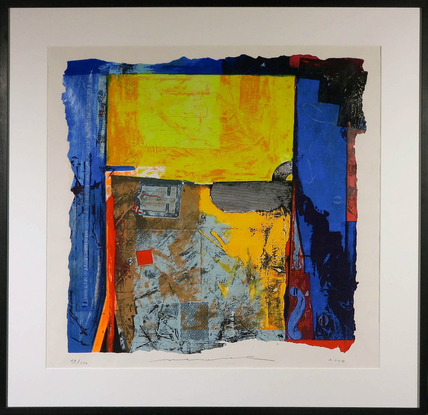 Jos Verwiel - Zeefdruk, Kitrino - Ingelijst (Groot) verkocht voor € 50!