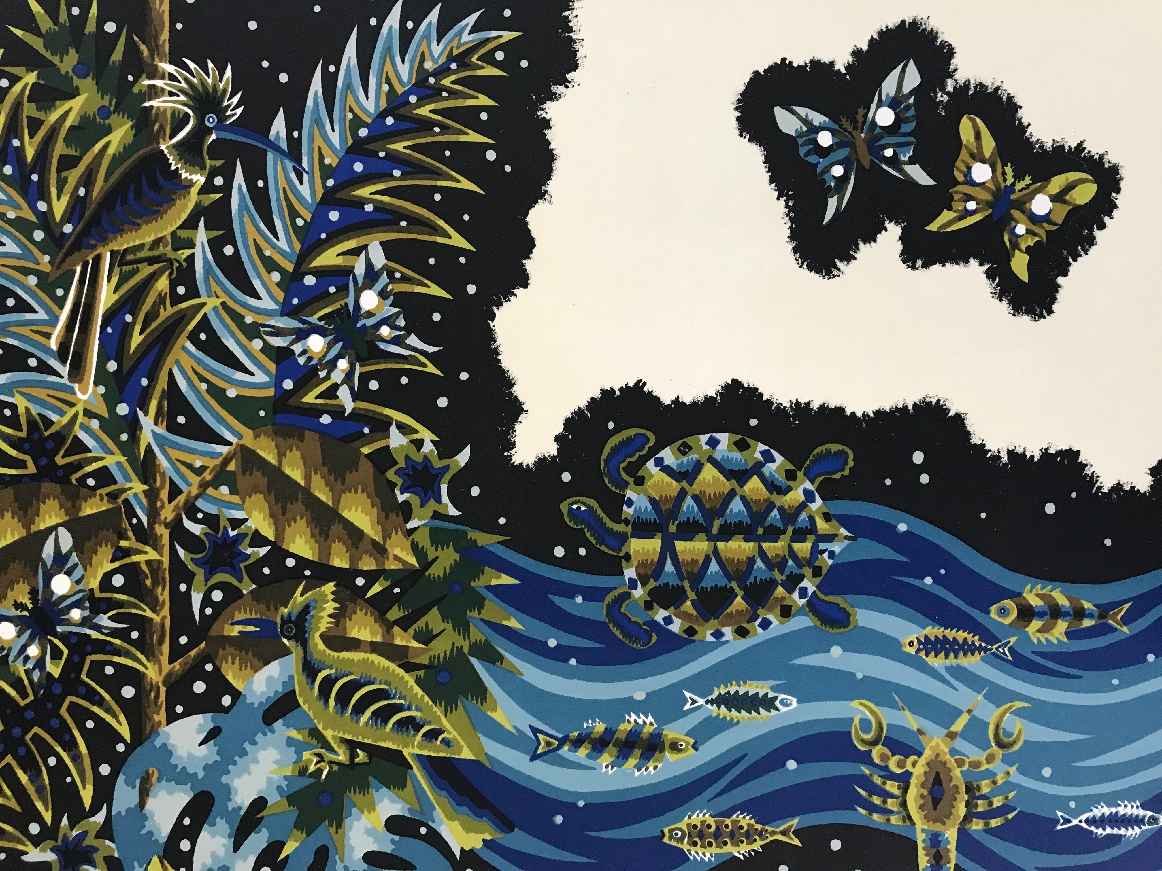 Jean Picart Le Doux - Fraaie zeefdruk - 'Amazonie' - Gesigneerd - 22/150 kopen? Bied vanaf 85!