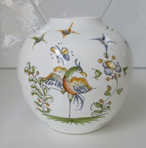 Faience  ( st Michel) Moustiers - Henriot Quimper, Faience de Moustier, Menegatti Firenze - Drie stuks Frans en It kopen? Bied vanaf 1!