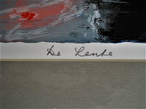 Wil van Leeuwen - GROOT expressionistisch Litho "de Lente" gesigneerd - Professioneel ingelijst. kopen? Bied vanaf 10!