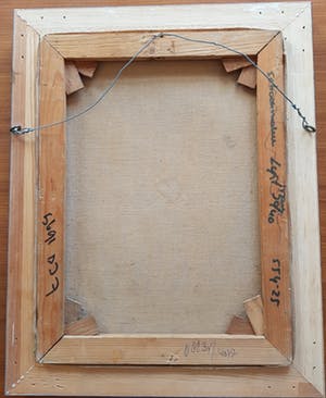 Niet of onleesbaar gesigneerd - Mooi Frans aangezicht van een markt in Parijs. Handgesigneerd. kopen? Bied vanaf 10!