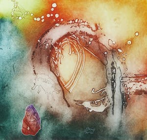 Ad Arma - Kleurenets, Tijd is een gedachte - Ingelijst kopen? Bied vanaf 50!