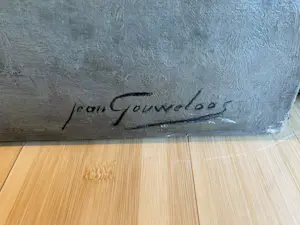 Jean Gouweloos - Plattelandslandschap met boot kopen? Bied vanaf 250!