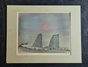 Buy Fred Koot - Kleine oplage Litho - Zen-boeddhisme serie - "Kare Sansui" potloodgesigneerd? Bid from 29!