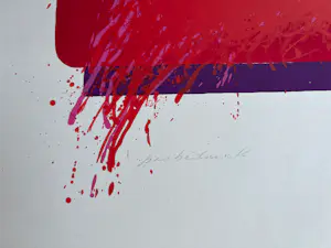 Bernd Berner - Signierter Original Siebdruck 1965 - Probedruck - wie Rupprecht Geiger kopen? Bied vanaf 240!