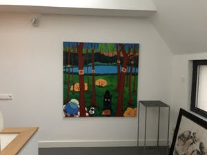 Peter Bastiaanssen - dog in forest kopen? Bied vanaf 400!