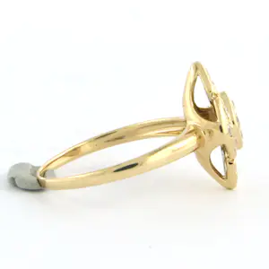 18k gouden ring bezet met briljant geslepen diamant 0.32 ct - rm 16 kopen? Bied vanaf 300!