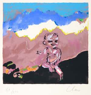 Hugo Claus - Zeefdruk, In de verre woestijn verkocht voor € 100!