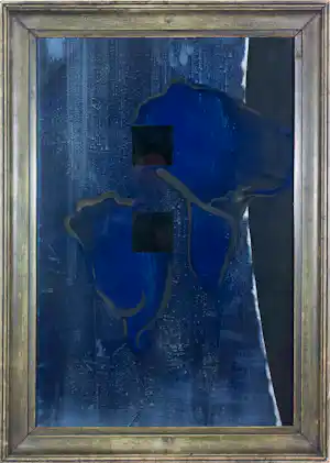 Peter Redert - Olieverf op papier, Nacht kelken II - Ingelijst verkauft für € 50!