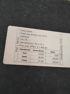 Karel Appel - Head like animal kopen? Bied vanaf 595!
