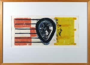 Piet Warffemius - Zeefdruk, Come and go - Ingelijst verkocht voor € 1!