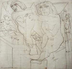 Frits van Eeden - Naakte figuren, aquatint ets kopen? Bied vanaf 1!
