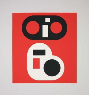 Nicolas Schoffer - Zeefdruk, Zonder titel kopen? Bied vanaf 100!