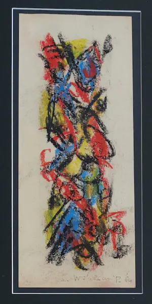 Theo Wolvecamp - Abstracte voorstelling kopen? Bied vanaf 295!