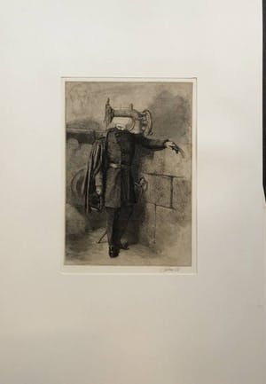 Ed Merk - Bewerkte collage van oude gravures - Octrooi kopen? Bied vanaf 1!