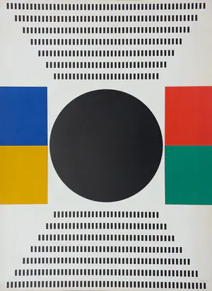 AcheterKumi Sugai - Geometrisch abstract, litho? Enchérissez de 275!