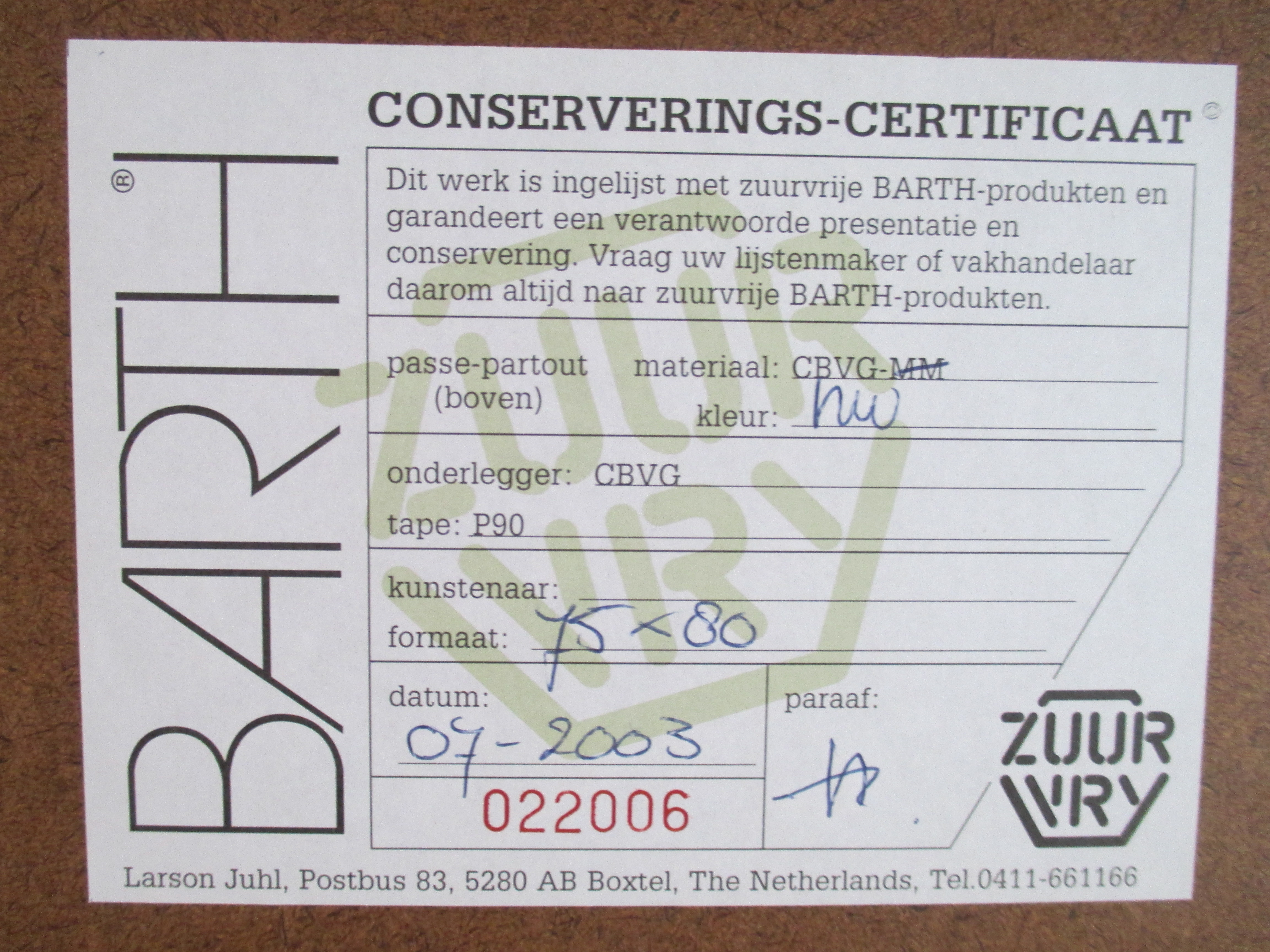 Betty Scheer - Ingelijste hoogdruk uit oplage van twee- Barth lijst kopen? Bied vanaf 80!