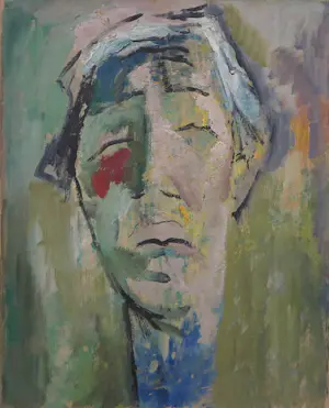 Aart Roos - Olieverf op doek, Zelfportret - Ingelijst kopen? Bied vanaf 100!