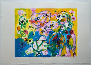 Hans Truijen - handgesigneerde zeefdruk | 'Happy day' | 1993 kopen? Bied vanaf 1!