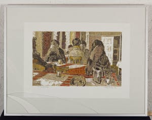 Theo Kurpershoek - Ontbijt in het hotel - 56/100 - litho op papier kopen? Bied vanaf 20!