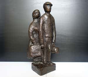 Brons (Onbekend) - "op stap" brons 7 kg! verkocht voor € 150!