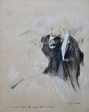 Jean Louis Forain - gemengde techniek/aquarel/inkt/pen kopen? Bied vanaf 2850!