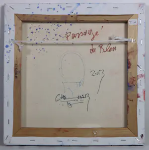 Chabab Tayefeh Mohajer - Gemengde techniek op doek, Lot van 7 kleine unieke werken kopen? Bied vanaf 150!