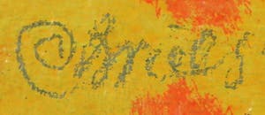 Clemens Briels - Zeefdruk en collage, Habla ambas... - Ingelijst (Groot) kopen? Bied vanaf 80!