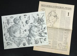 Dirkje Kuik - Litho, Winkelmansplantage + Uitgave Het Geïllustreerde Zwijn kopen? Bied vanaf 35!