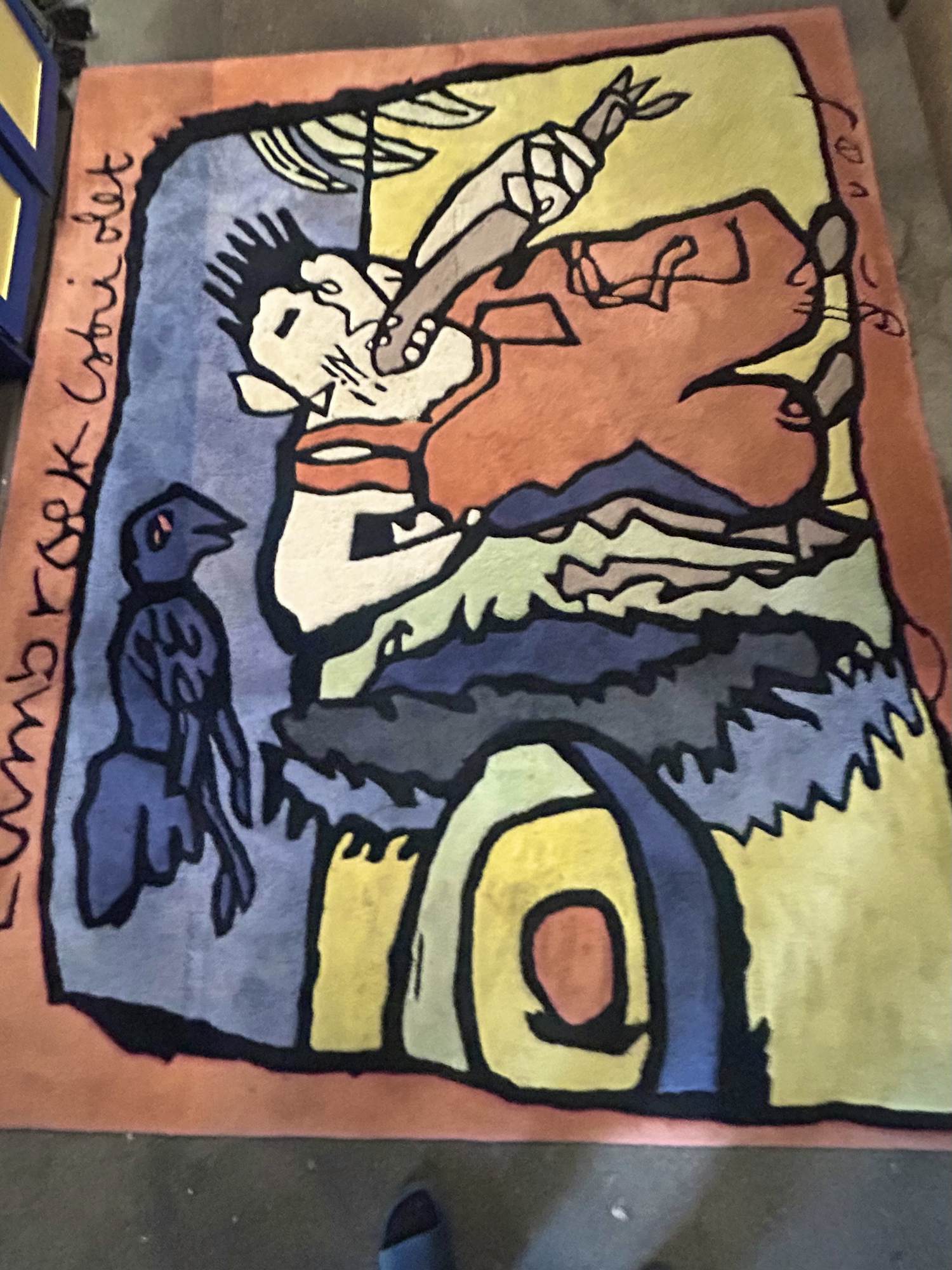 Herman Brood - Tuinbroek Cabriolet vloerkleed kopen? Bied vanaf 500!