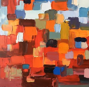 Dam Domido - Abstract, oil on canvas kopen? Bied vanaf 375!