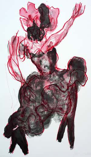 Jan Sierhuis - Litho: Flamenco- 1987 verkocht voor € 65!