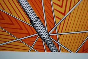 Jan Stolk - Zeefdruk, Parasol uit 1984. kopen? Bied vanaf 15!