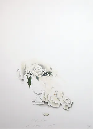 Susanne Hartmann - Litho, Bloemen in vaas - Ingelijst kopen? Bied vanaf 1!