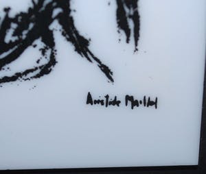 Aristide Maillol - Naakt - zeefdruk op acrylaat kopen? Bied vanaf 75!