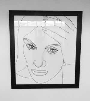 Rosemin Hendriks - Zonder titel (zelfportret) verkocht voor € 150!