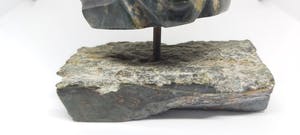 Niet of onleesbaar gesigneerd - Mexicaanse Sjamaan 2 gezichten groen marmer kopen? Bied vanaf 1!