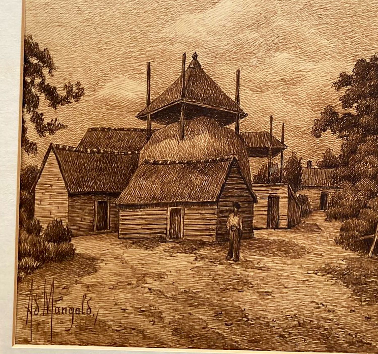 Adolf Mangold - Boerderij in Blaricum. kopen? Bied vanaf 30!