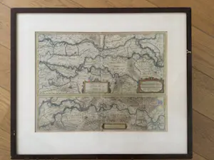 Hendrik Hondius - Kopergravure Rijn, Maas en Waal kopen? Bied vanaf 170!